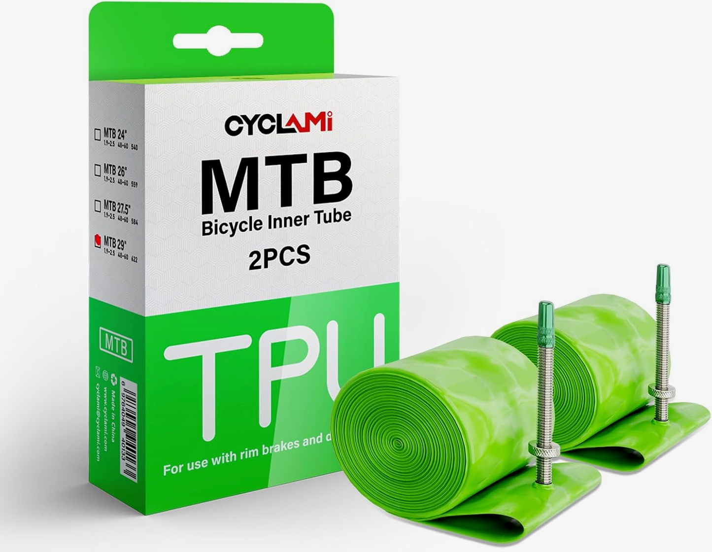 MTB TPU Bicycle Inner Tube (2-pack)